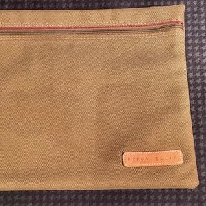 Perry Ellis Zippered Woman's Canvas Portfolio
